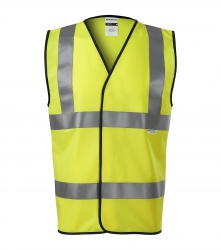 Safety Vest with 3 Reflective Stripes (yellow)
